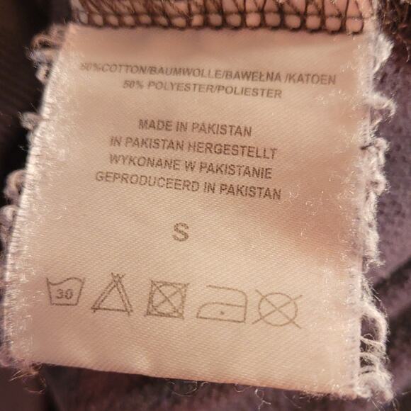 GENETIC APPAREL Mens Blue Graphic Sweatshirt Sz. Small Brushed Print Skater - Picture 5 of 7